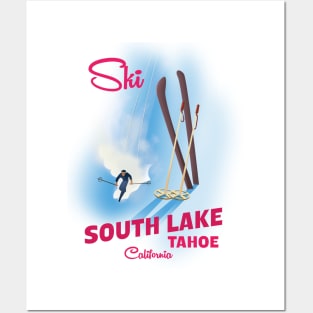 South Lake Tahoe Ski poster Posters and Art